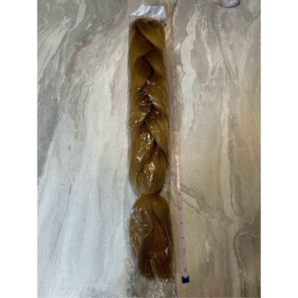 Light Brown Braided Synthetic Hair Extension for Women